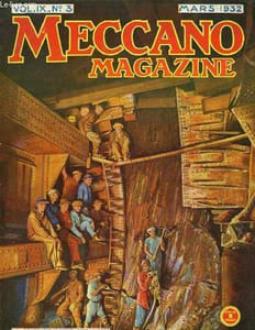 Meccano Magazine. Vol. IX n°3 : Le creusement du tunnel sous l'Hudson.