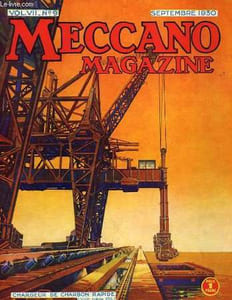 Meccano Magazine. Vol. VII n°9 : chargeur de charbon rapide.