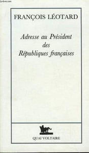 Adresse au Président des Républiques Françaises.