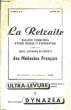 La Retraite, n&deg;1 - 3&egrave;me ann&eacute;e.. CAISSE AUTONOME DE RETRAITE DES MEDECINS FRANCAIS