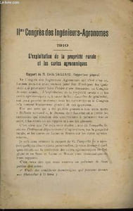 IIème Congrès des Ingénieurs-Agronomes.