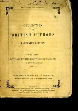 Collection of British Authors. Lothair. Vol. 2.. DISRAELI B.