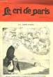 Le cri de Paris n°558, 10ème année : La rentrée.. DE BIGAULT DE CASANOVE & COLLECTIF