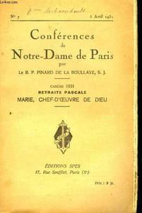 Conférences de Notre-Dame de Paris. N°7 : Marie Chef-d'oeuvre de Dieu.