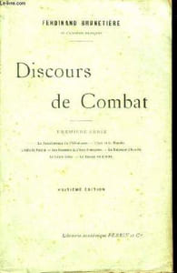 Discours de Combat. 1ère série.