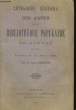 Catalogue Général des Livres de la Bibliothèque Populaire de Jarnac (Charente). COMANDON Louis