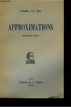 Approximations. 2èmé série.. DU BOS Charles