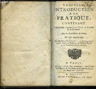 Nouvelle Introduction à la Pratique.