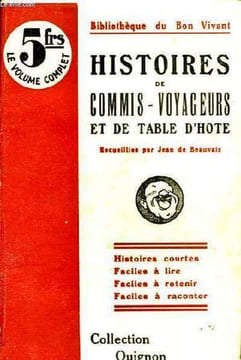 Histoires de Commis-Voyageurs et de Table d'Hôte.. BEAUVAIS Jean de