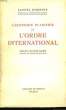 L'économie planifiée et l'Orde International.. ROBBINS Lionel