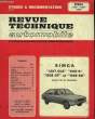 "Revue Technique Automobile. Simca, ""1307 GLS, 1307 S, 1308 GT 1309 SX""". CROMBACK Michel & COLLECTIF