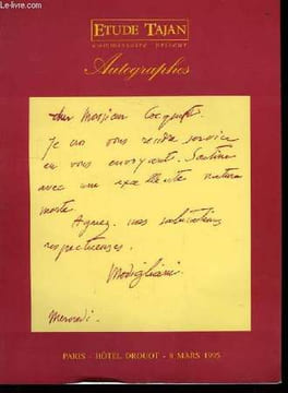 Etude Tajan. Autographes.. TAJAN ADER