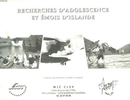 Recherches d'adolescence et émois d'Islande. COLLECTIF