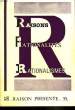 Raisons, Rationalités, Rationalisme n°55. """RAISON"""