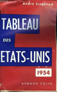 Tableau des Etats-Unis. SIEGFRIED André