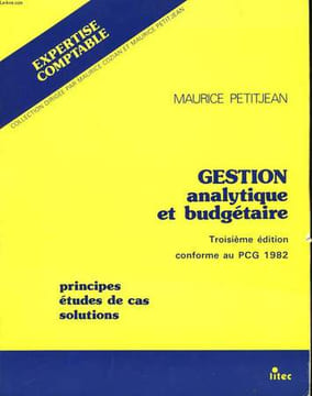 Gestion anlytique et budgétaire.. PETITJEAN Maurice