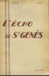 L'Echo de St-Gênes n°511. SERRIES & COLLECTIF