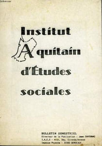 Institut Aquitain d'Etudes Sociales N° 52 - 53