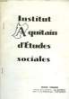 Institut Aquitain d'Etudes Sociales N°29. CAVIGNAC J.