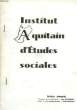 Institut Aquitain d'Etudes Sociales n°27/28. CAVIGNAC J.
