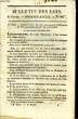 Bulletin des Lois, du n°86 au n°134. COLLECTIF
