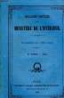 Bulletin Officiel du Ministère de l'Intérieur. 27 année, 1864. COLLECTIF