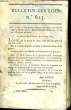 Bulletin des Lois, N°615 au N°649.. COLLECTIF