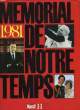 1981 Memorial de notre temps.. COLLECTIF
