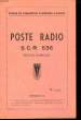 Poste Radio S.C.R. 536 (Notice d'Emploi).. ECOLES DE FORMATION D'OFFICIERS D'ACTIVE
