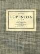 L'Opinion. N°11, 28ème année.. PINDON R. & COLLECTIF