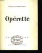 Opérette. GOMBROWICZ Witold