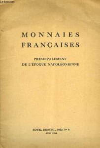 Importante collection de Monnaies Françaises, principalement de l'époque Napoléonienne.