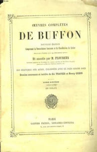Oeuvres Complètes de Buffon. TOME VI, 1ère partie : Les Oiseaux.