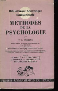 Méthodes de la Psychologie. Tome 2nd.