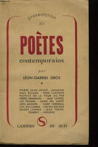 Présentation de Poètes contemporains.