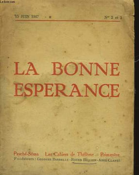 La Bonne Espérance. N°2 et 3, en un seul volume.. BARRELLE Georges, BELLION et CLARTE