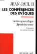 Les conférences des évêques.. JEAN-PAUL II