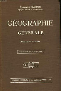 Géographie Générale. Classe de Seconde.