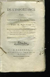 De l'Importance des opinions religieuses.