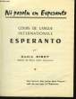 Ni Parolu en Esperanto. Cours de langue internationale Esperanto.. RIBOT André
