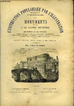 L'Instruction Popularisée par l'Illustration. Monuments élevés à la Gloire Militaire par les Romains et les Français.. BESCHERELLE AINE
