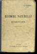 Histoire Naturelle élémentaire. Cours complémentaire, Brevet élémentaire.. AUBERT E.
