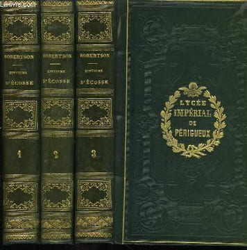 Histoire d'Ecosse. En 3 TOMES. ROBERTSON W.