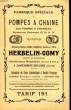 Catalogue et Tarifs 1911. HERBELIN-GOMY