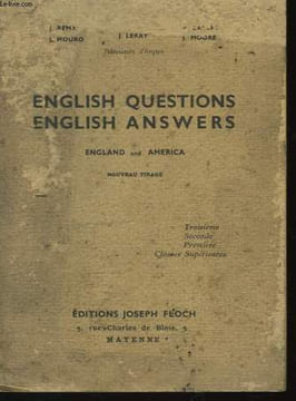 English Questions - English Answers.. COLLECTIF