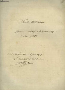 Ponts Militaires. Mémoire relatif à la réparation d'un pont.
