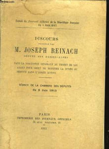 Discours, prononcé par J. Reinach, député des Basses-Alpes.