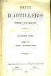Revue d'Artillerie. 4ème année, TOME VIII ( Avril - Septembre 1876). COLLECTIF