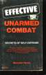 Effective unarmed combat. DR MALCOLM HARRIS