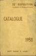 55ème Exposition d'Instruments et Matériels scientifiques, du 17 au 24 avril 1958. Catalogue 1958. SOCIETE FRANCAISE DE PHYSIQUE